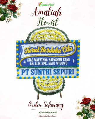 Papan Bunga Duka di Sirombu